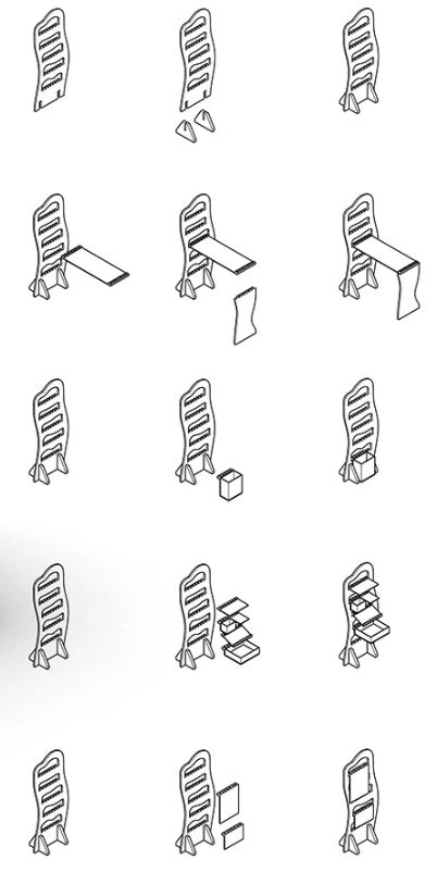 Détail vertical structure bois
